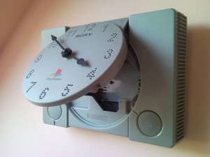 2-4-sony-playstation-ps1-play-station-retro-video-game-first-console-child-childhood-wall-clock-unique-handmade-gift-upcycled-recycling-art-creative-funny