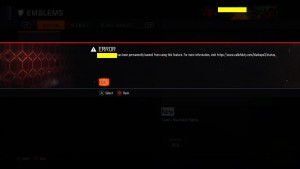 Call of duty Restriction