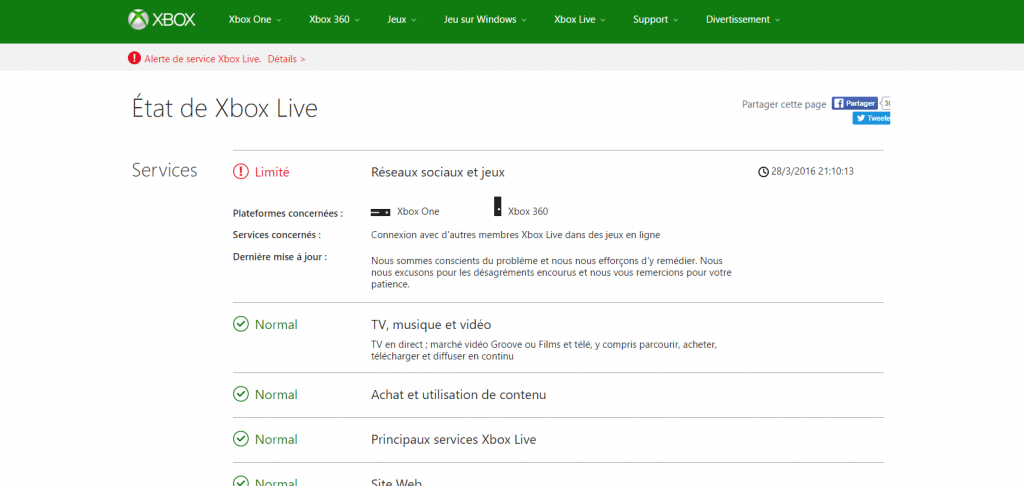 Xbox Live de nouveau limité sur le multijoueur