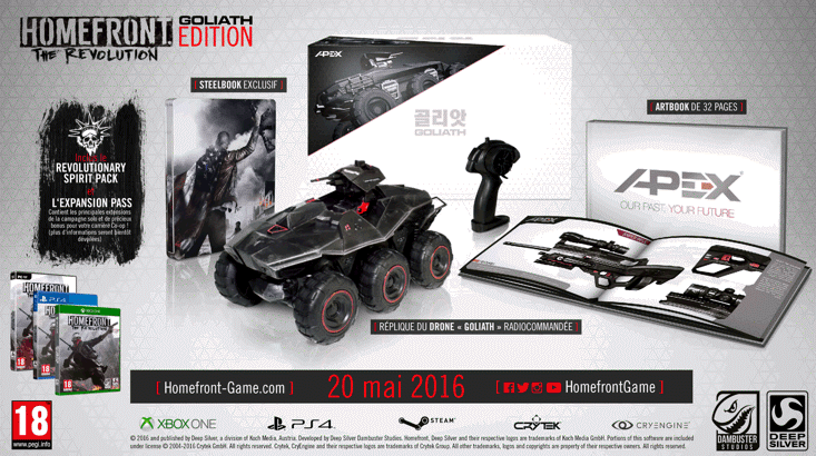 Homefront The Revolution Deep Silver annonce l'édition Goliath ! 2