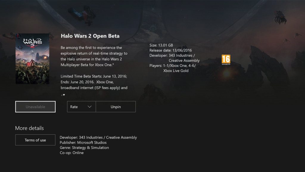 Halo Wars 2 bêta