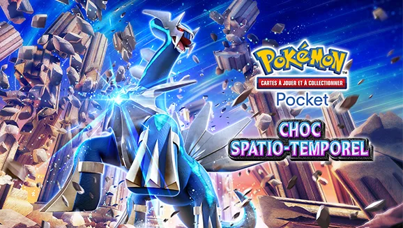 Lire la suite à propos de l’article Pokémon Pocket : échanges et extension Choc Spatio-Temporel