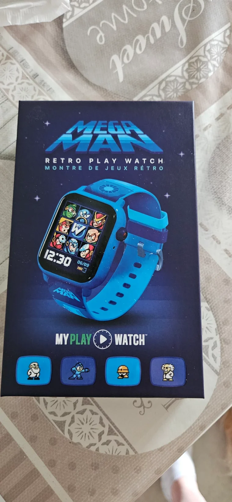 L'emballage de la montre My Play Watch Megaman