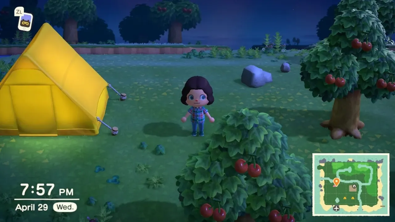 Capture du jeu Animal Crossing: New Horizons