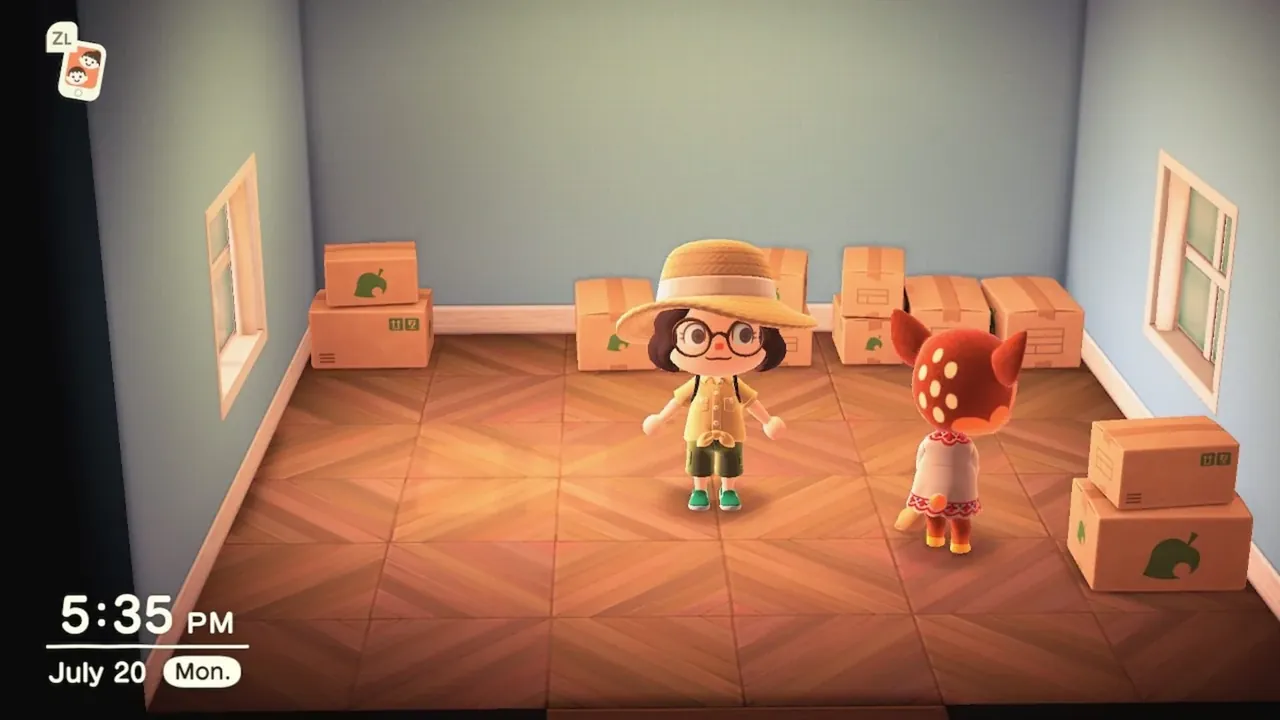 Capture du jeu Animal Crossing: New Horizons