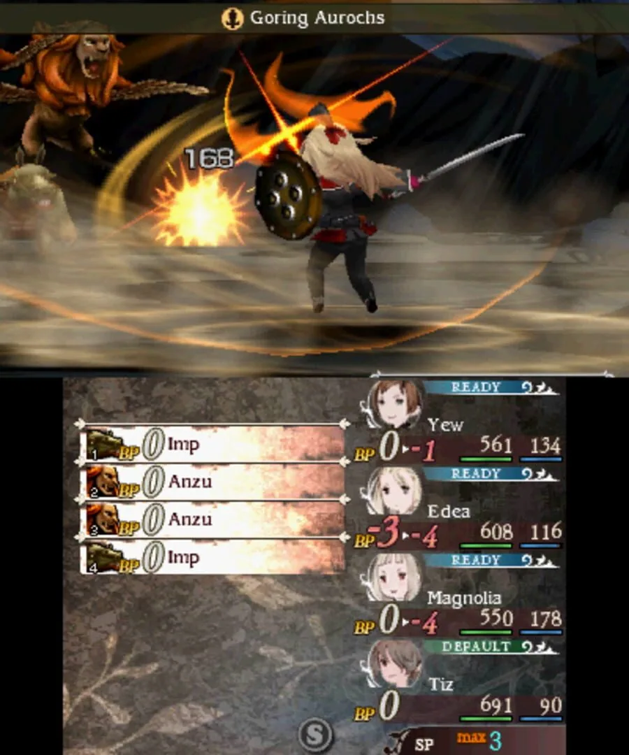 Capture du jeu Bravely Second