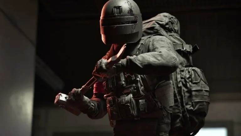 Un soldat equipe dans le jeu de tir Wardogs