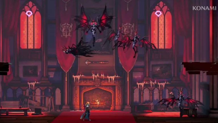 Une salle de chateau dans Castlevania, La Malediction de Belmont