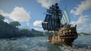 Crimson Desert Charting the Unknown, un navire en mer