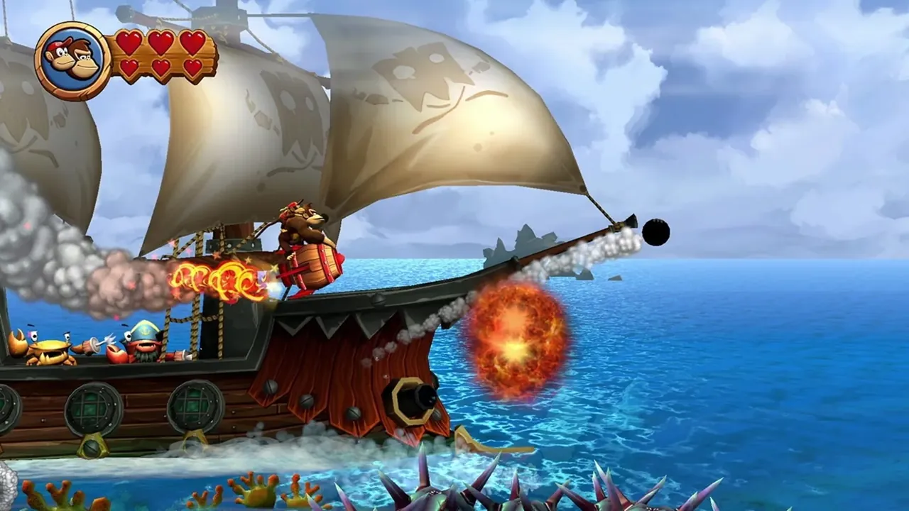 Capture du jeu Donkey Kong Country Returns HD