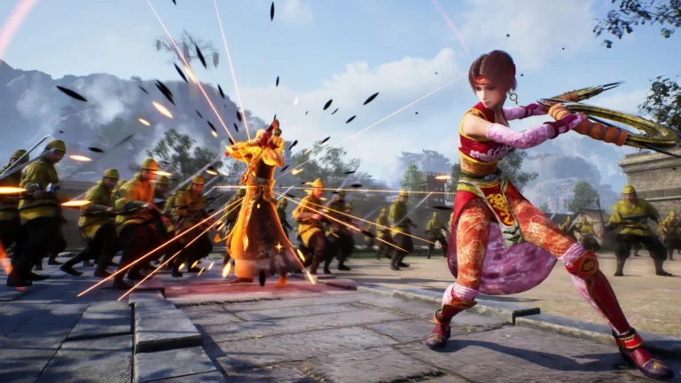 Une melee entre officiers et soldats dans Dynasty Warriors 3