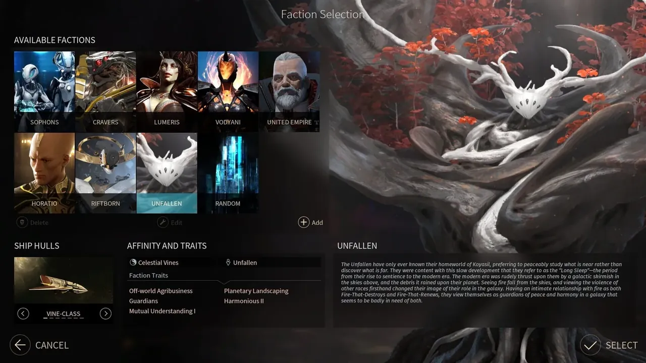 Capture du jeu Endless Space 2