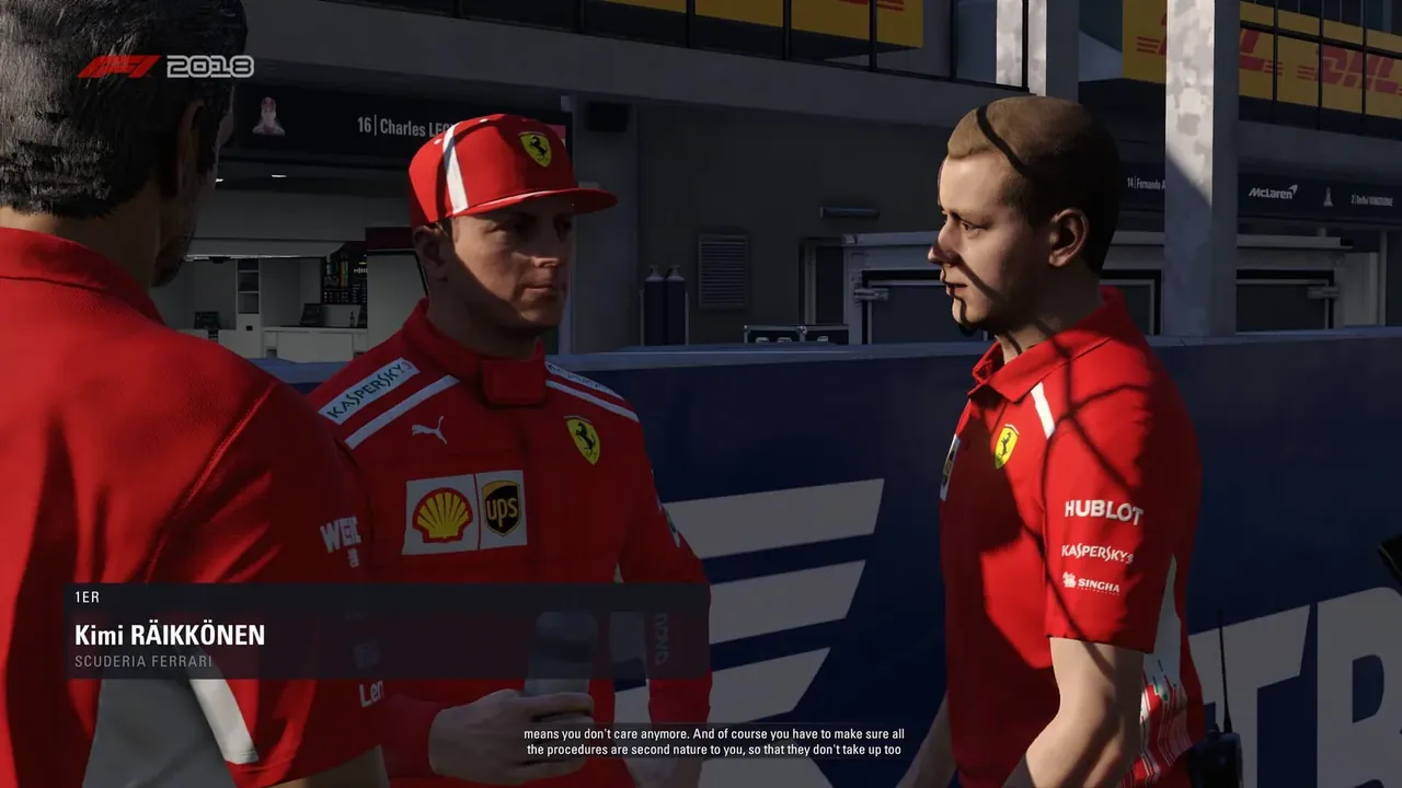 Capture du jeu F1 2018
