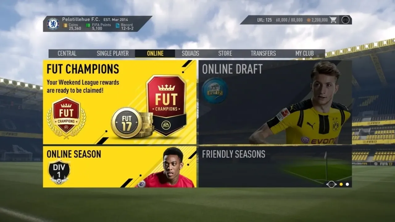 Capture du jeu FIFA 17