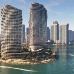 Capture de Grand Theft Auto VI, les tours de Vice City au bord de l'eau