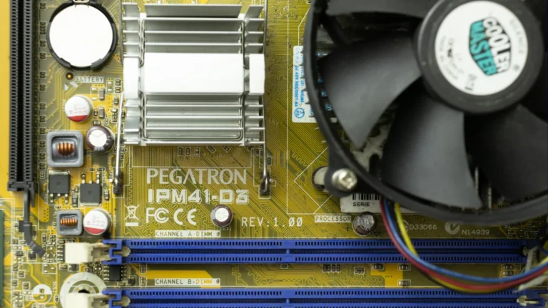 Un socket de processeur sur une carte mere