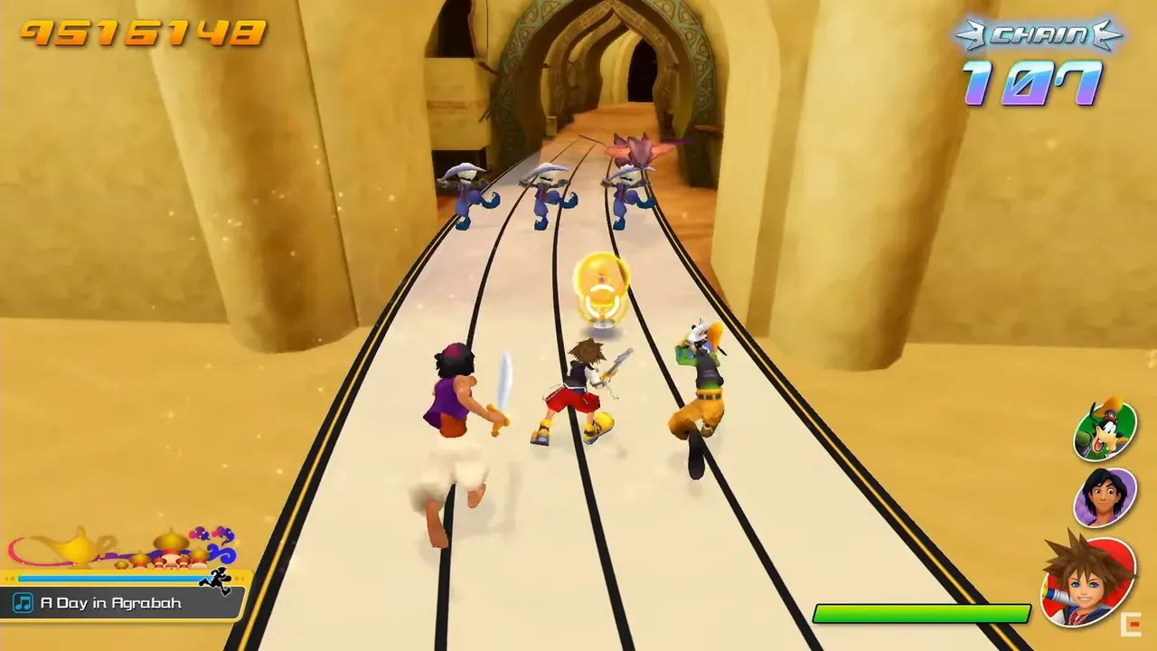 Capture du jeu Kingdom Hearts Melody of Memory