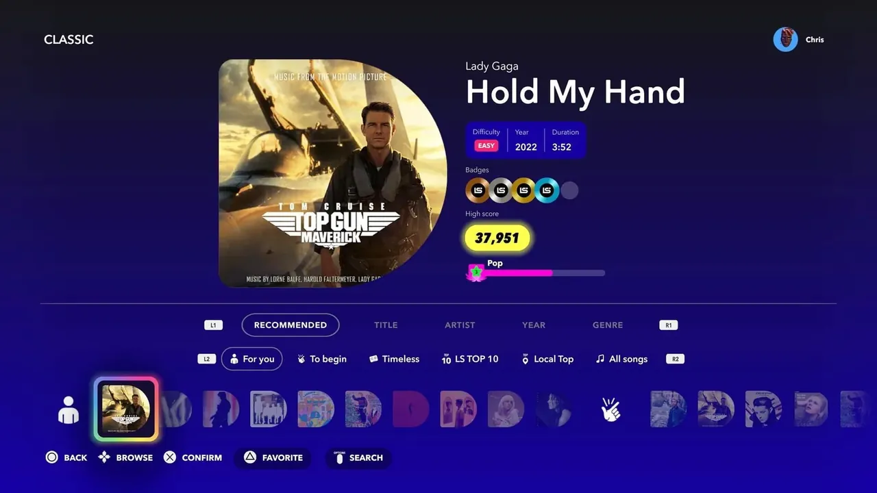 Capture du jeu Let’s Sing 2024