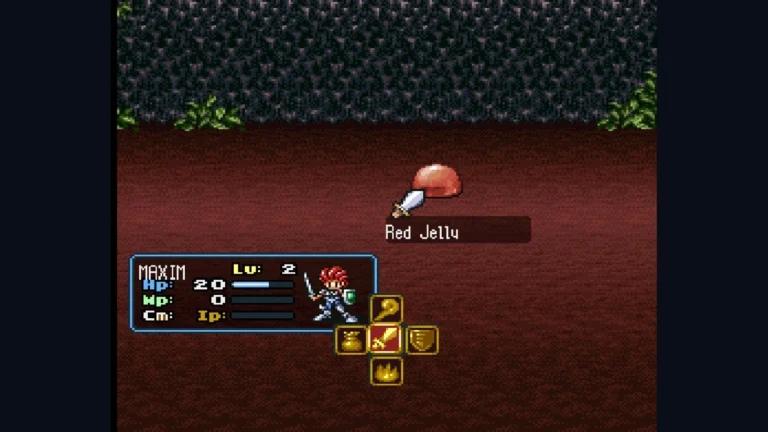 Un combat dans Lufia II, inclus dans The Sinistrals Saga