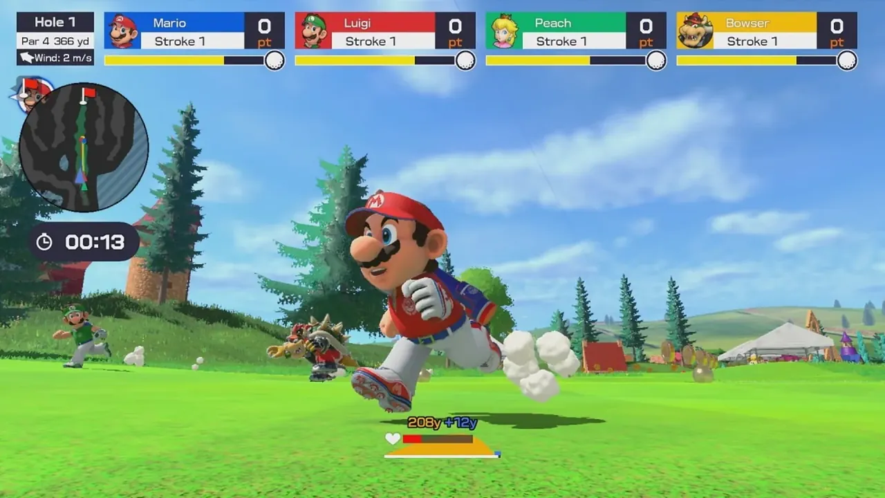 Capture du jeu Mario Golf Super Rush