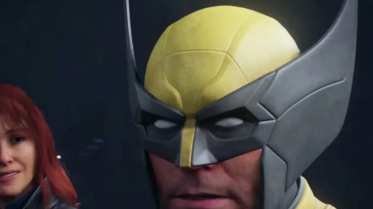Wolverine en costume jaune dans le jeu d'Insomniac