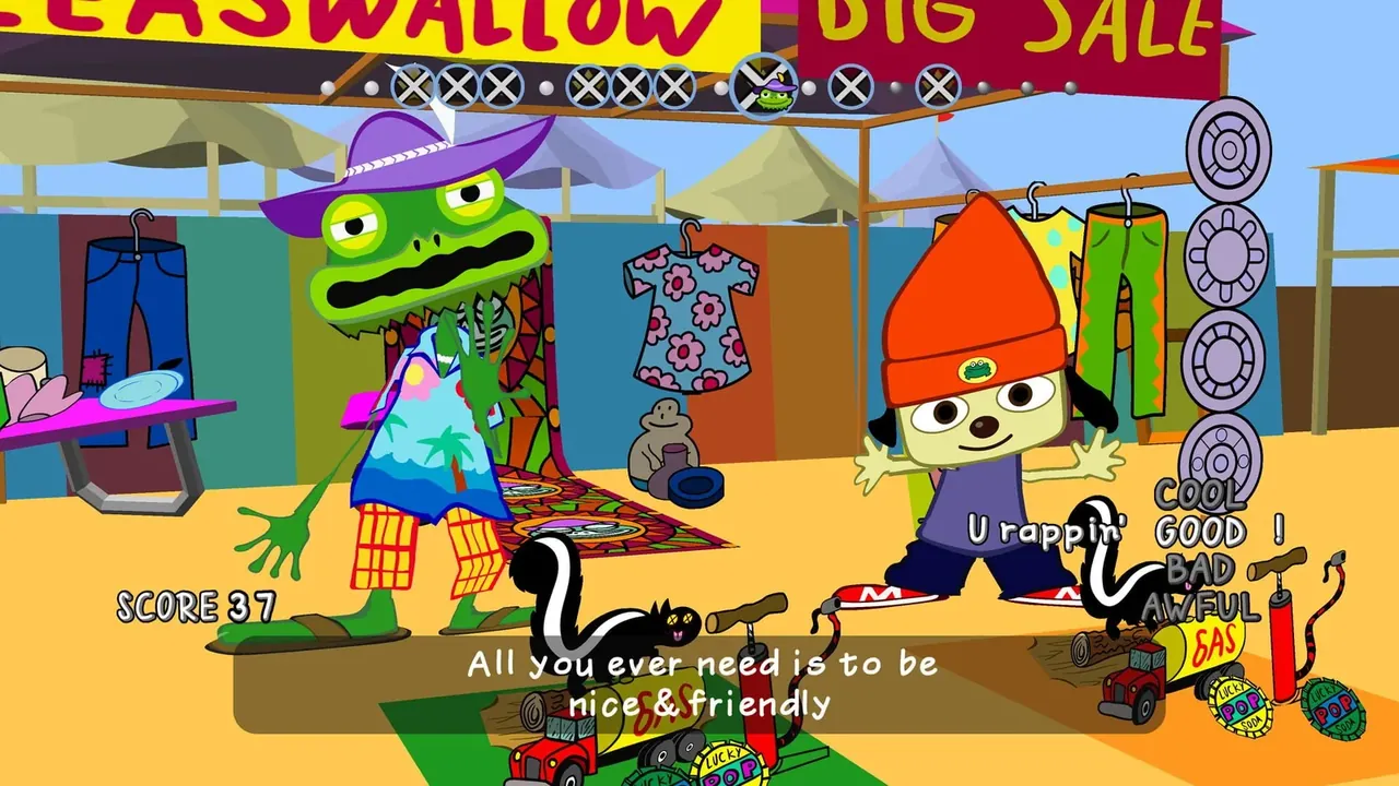 Capture du jeu PaRappa the Rapper Remastered