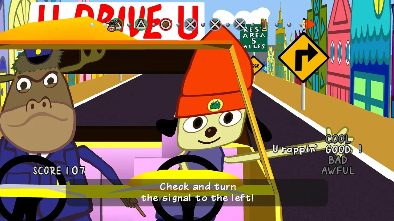 Capture du jeu PaRappa the Rapper Remastered