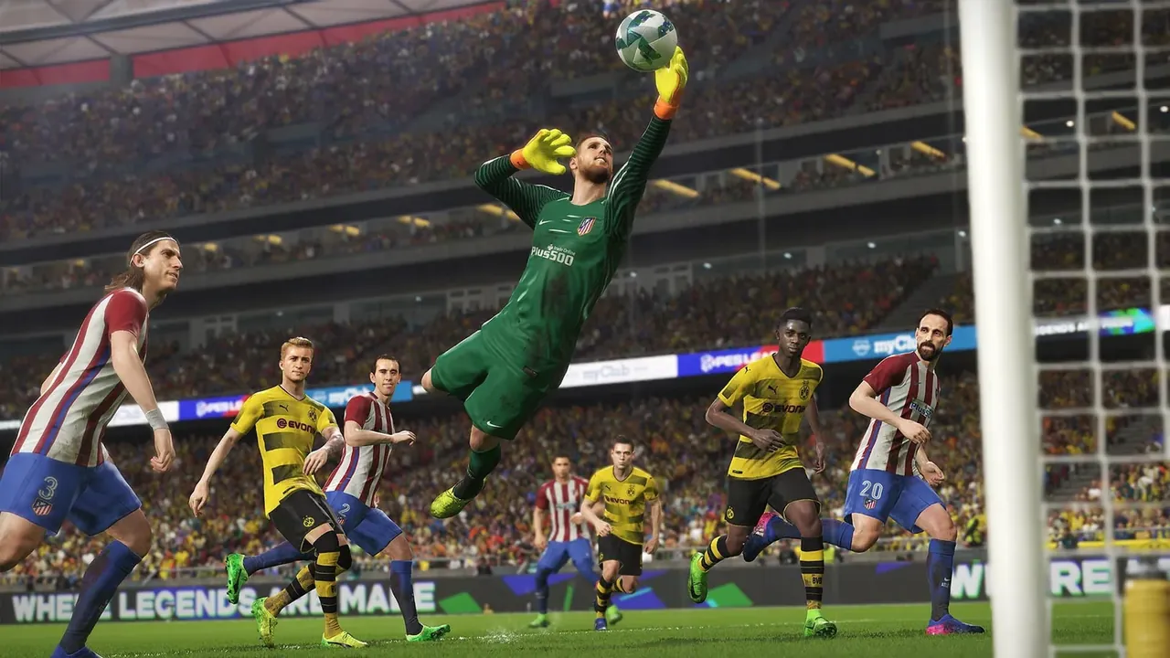 Capture du jeu PES 2018