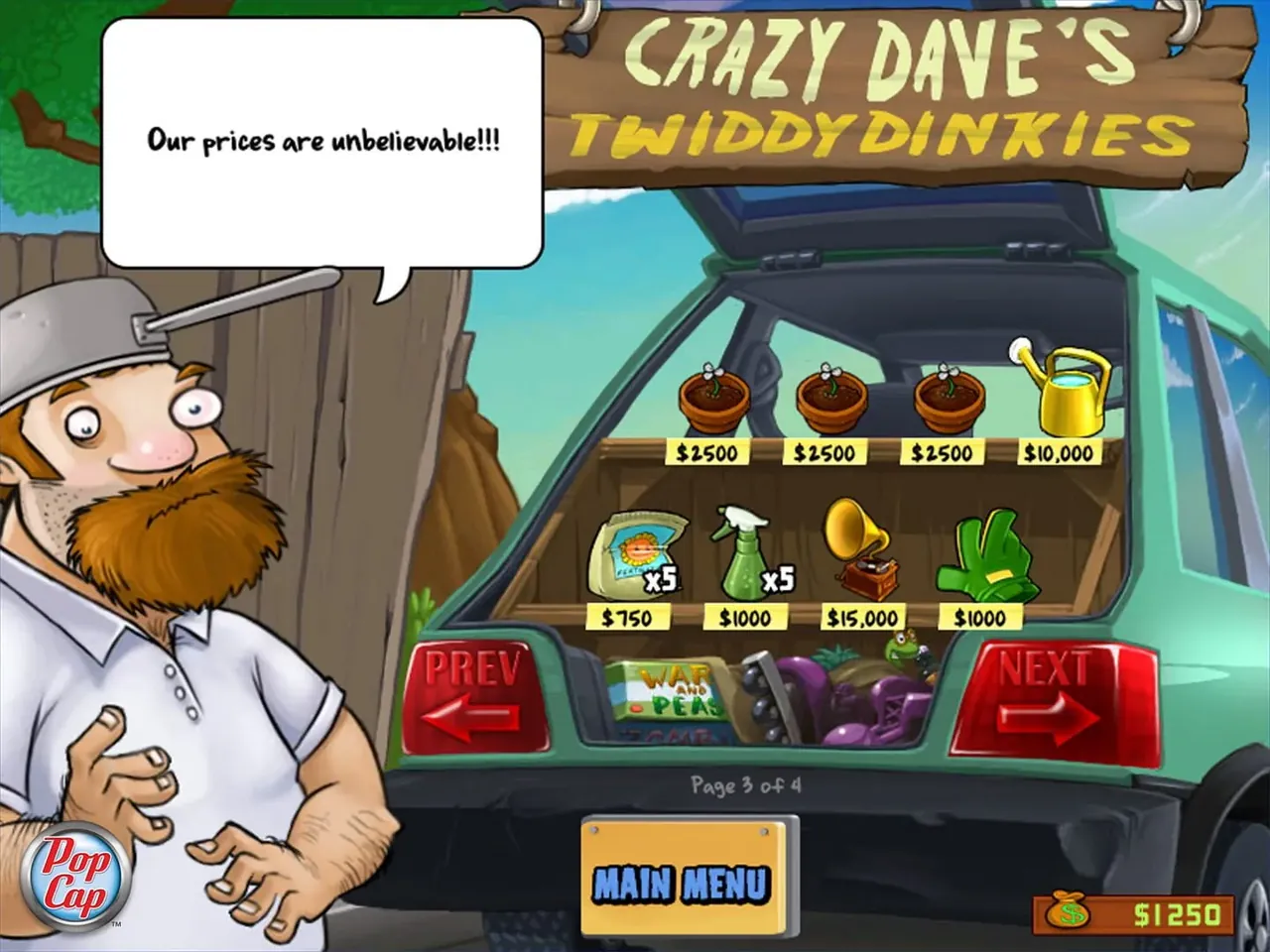 Capture du jeu Plants vs. Zombies