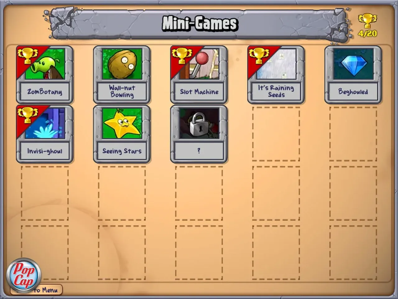 Capture du jeu Plants vs. Zombies