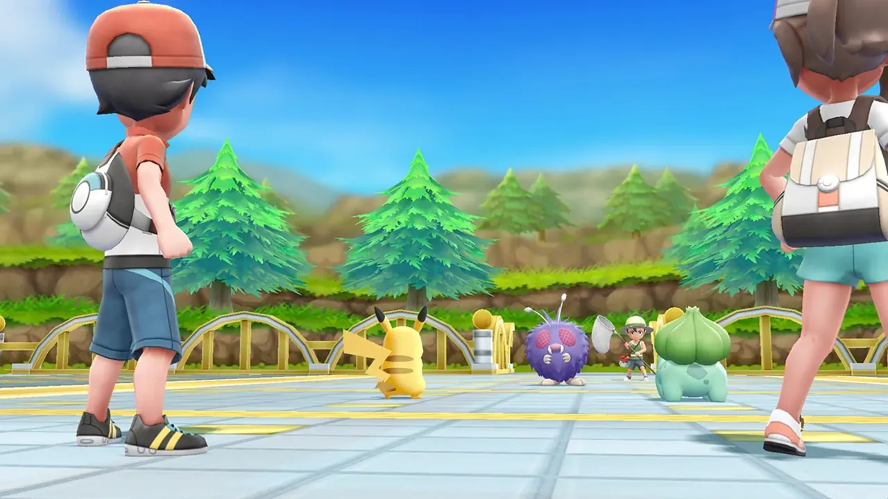 Capture du jeu Pokémon Let’s Go Pikachu et Evoli