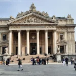 La facade de la Bourse de Bruxelles