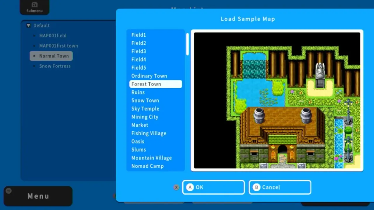 Capture du jeu RPG Maker With