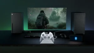 Manette SteelSeries Aeon Pro et son dock QuickSwitch