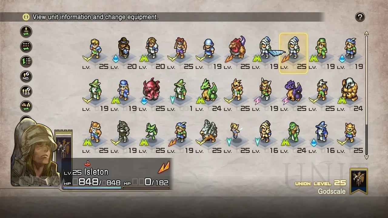 Capture du jeu Tactics Ogre Reborn