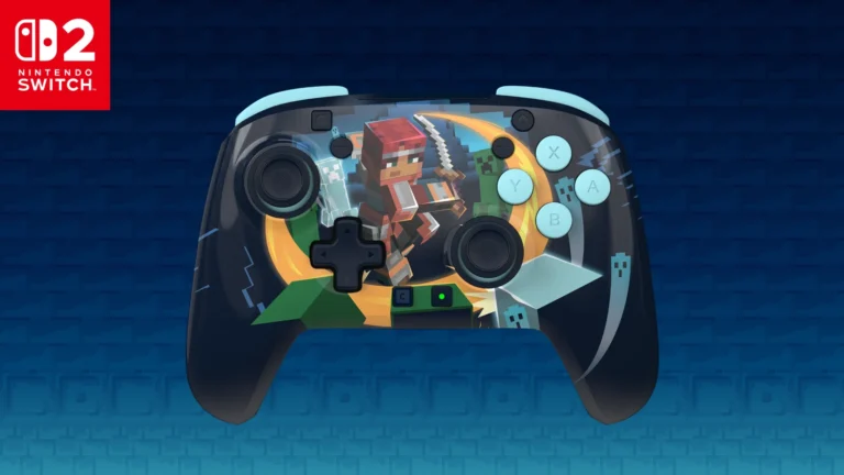 Manette Turtle Beach Rematch aux couleurs de Minecraft Dungeons II pour Switch 2