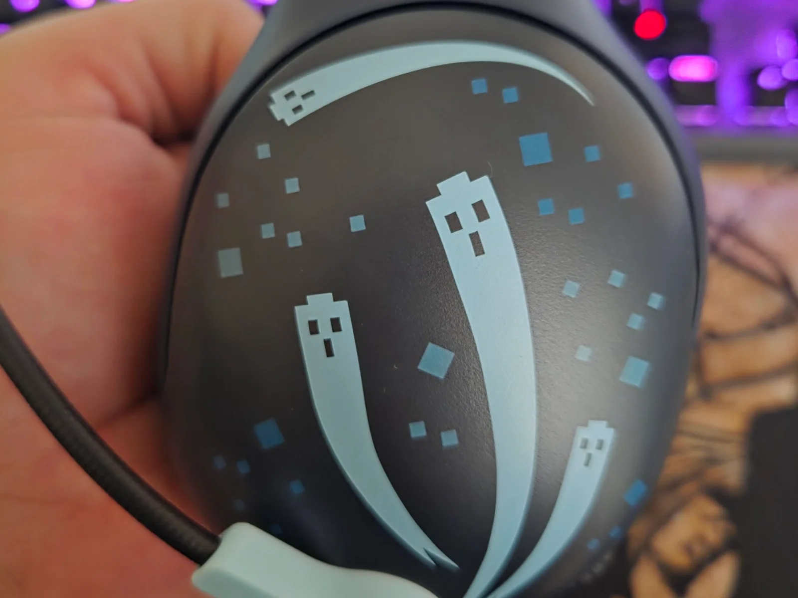 Oreillette du casque Turtle Beach Airlite Fit décorée de fantômes de Minecraft Dungeons II