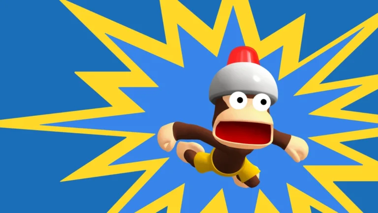 Un singe Pipo Monkey sur l'illustration officielle d'Ape Escape