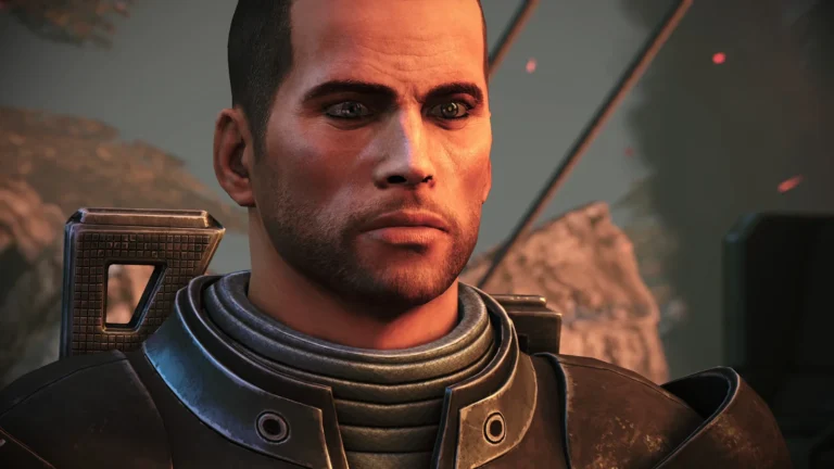 Le commandant Shepard dans Mass Effect Édition Légendaire, développé par BioWare