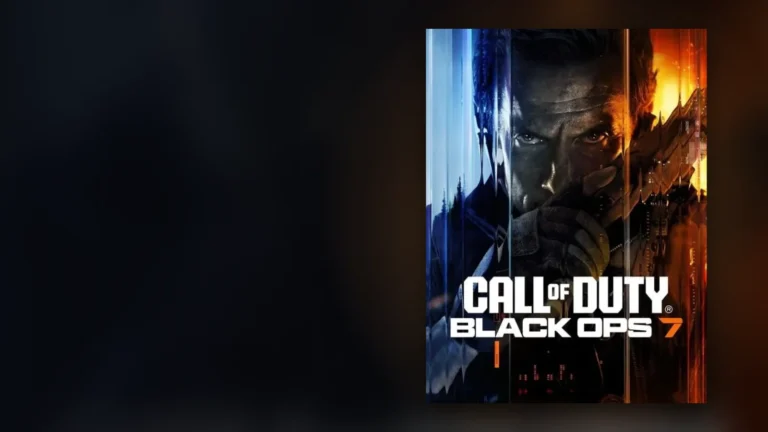 Jaquette de Call of Duty Black Ops 7 sur fond sombre