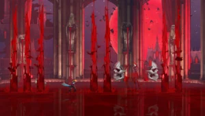 Une cathédrale rouge dans Castlevania: Belmont's Curse