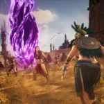 Conan Exiles Enhanced, des guerriers face à une faille violette