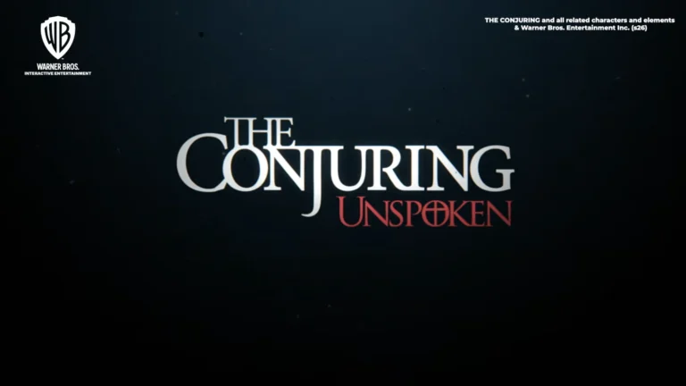 Logo du jeu The Conjuring: Unspoken, sur fond noir