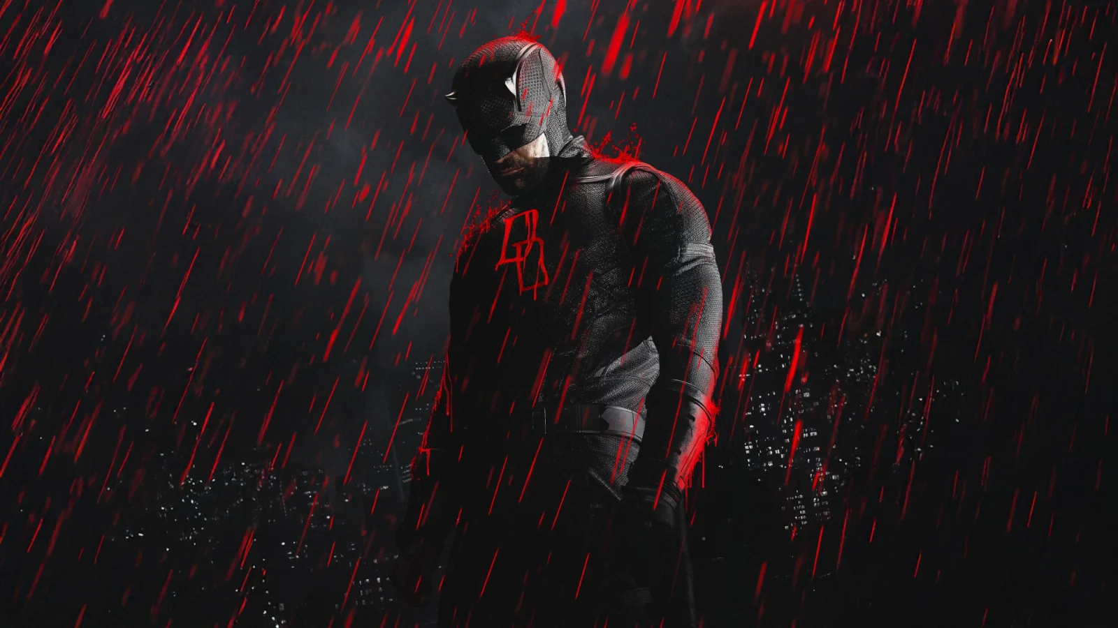 Daredevil: Born Again : Daredevil sous la pluie dans les rues de New York