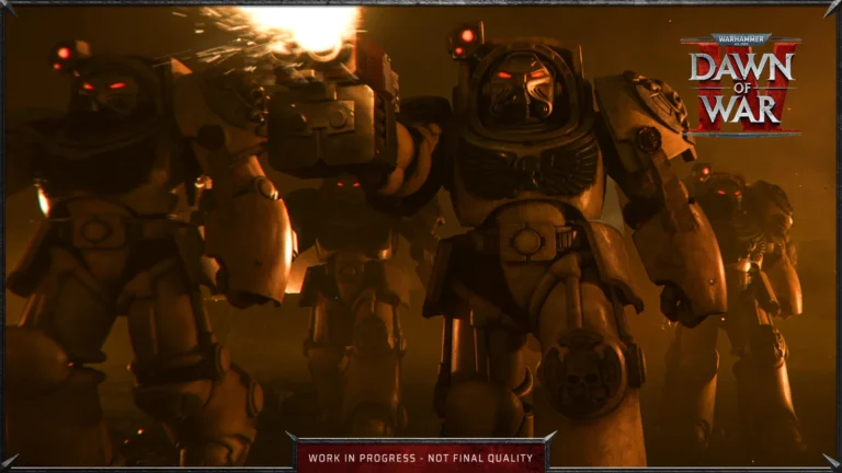 Dawn of War IV : des Space Marines en armure au combat