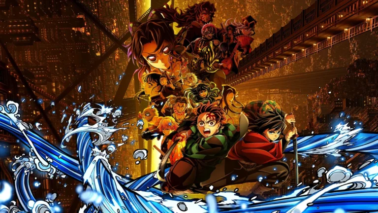 Tanjiro et les pourfendeurs dans Demon Slayer La Forteresse Infinie