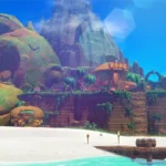 Donkey Kong Bananza : l'Île de DK, décor de l'extension Île de DK et Course aux émeraudes