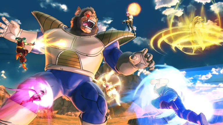 Combat contre un singe géant dans Dragon Ball Xenoverse 2