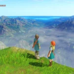 Dragon Quest XI S sur Switch 2 : vue depuis le sommet du Piton de Caubaltin