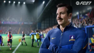 EA Sports FC 27 : Ted Lasso au bord du terrain avec l'AFC Richmond